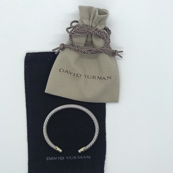 David Yurman Cable Bracelet with Pearls - Picture 3 of 4